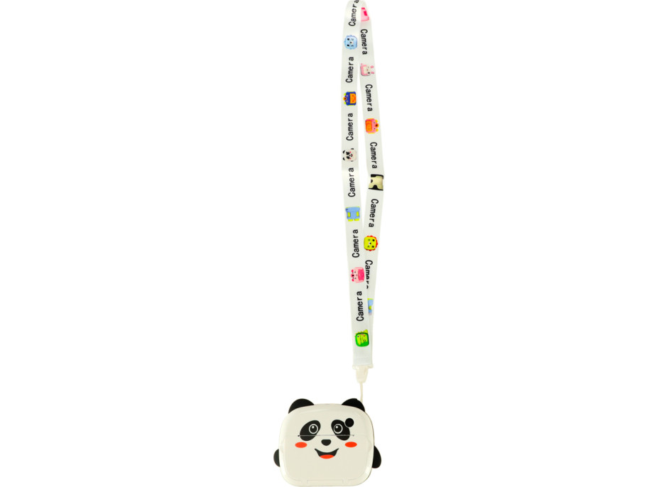 Detský instantný fotoaparát s tlačou - Panda - biely
