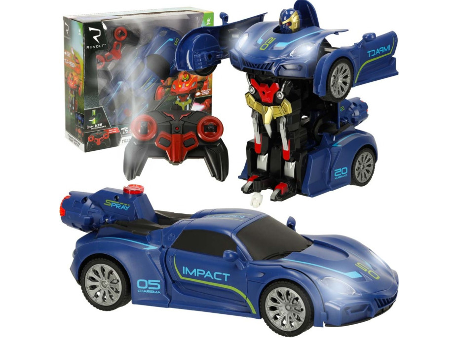 Transformer Revolt auto na diaľkové ovládanie - modré