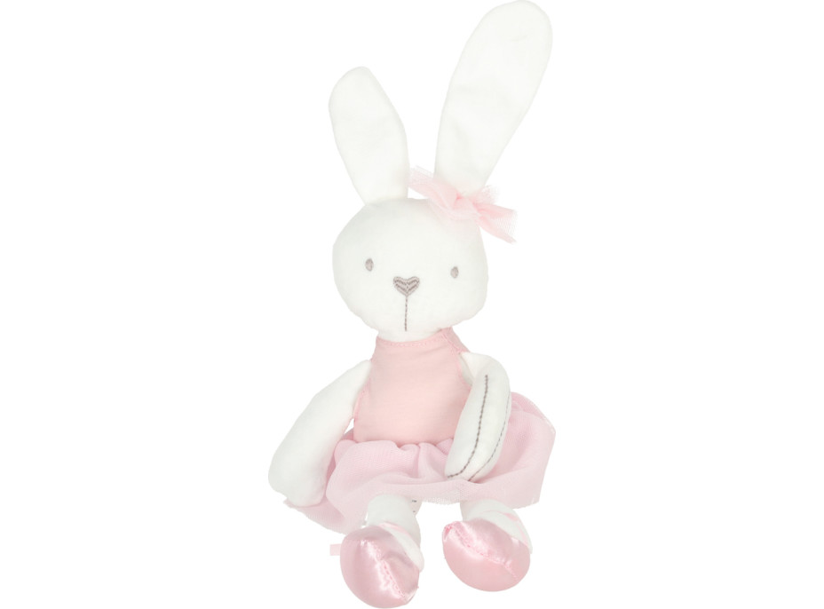 Plyšový králik v ružových šatách 42 cm