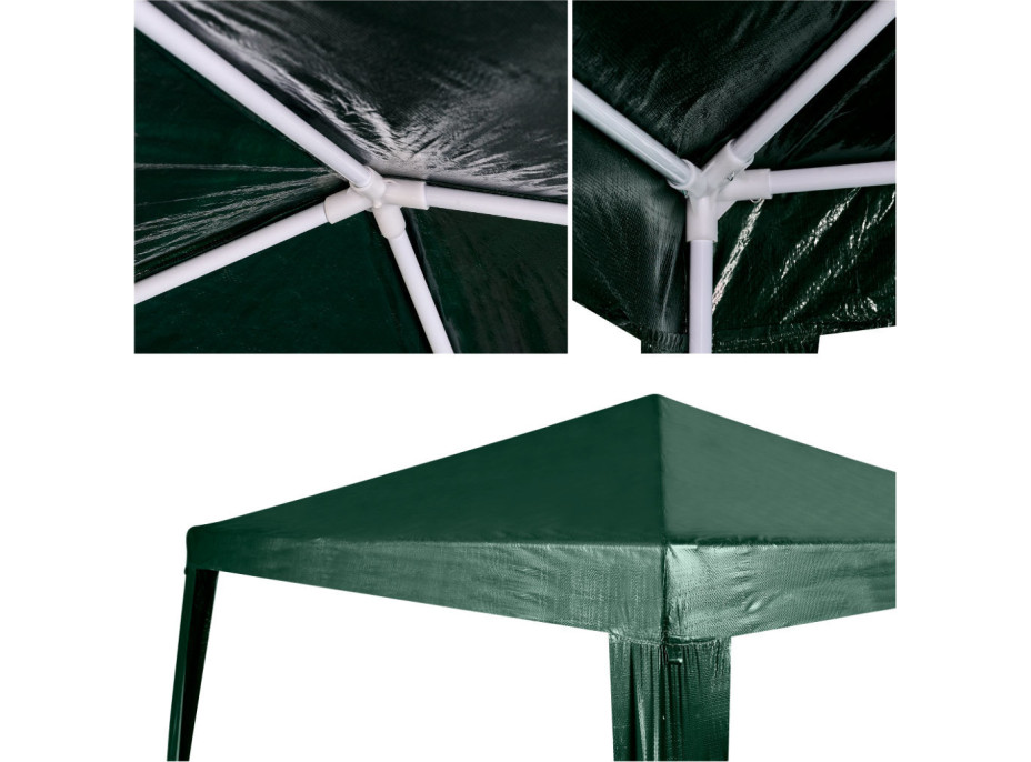 Záhradný altánok 2,5x2,5 m - zelený