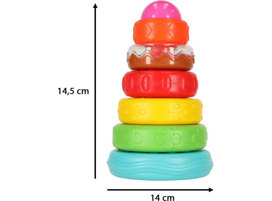 Pyramídová zmyslová Montessori veža