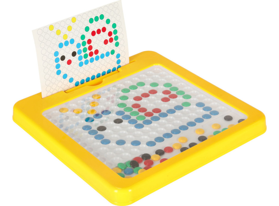 Magnetická tabuľa Montessori bodky - žltá