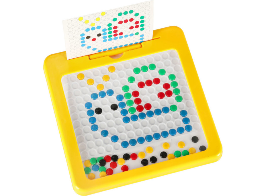 Magnetická tabuľa Montessori bodky - žltá