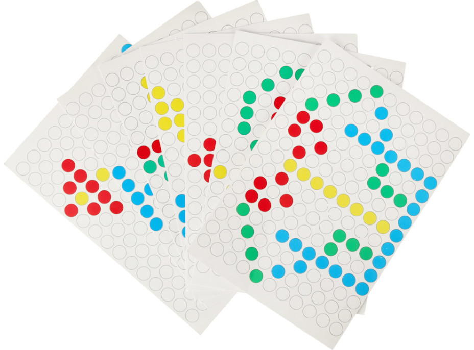 Magnetická tabuľa Montessori bodky - žltá