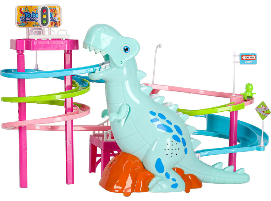 Závodná dráha Dinosaur so zvukmi a svetlami