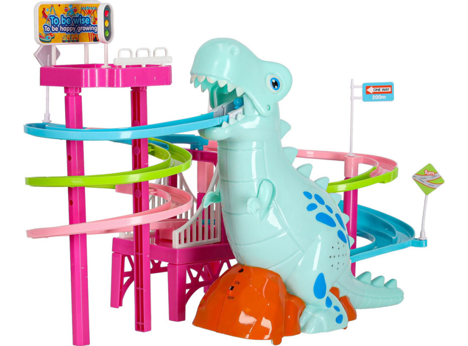 Závodná dráha Dinosaur so zvukmi a svetlami