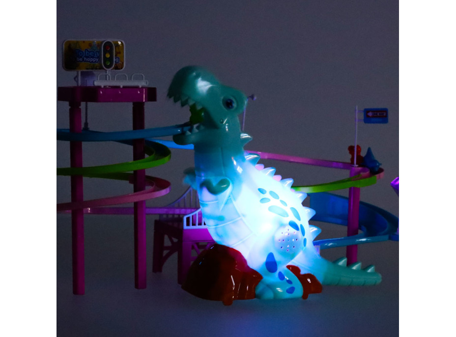Závodná dráha Dinosaur so zvukmi a svetlami