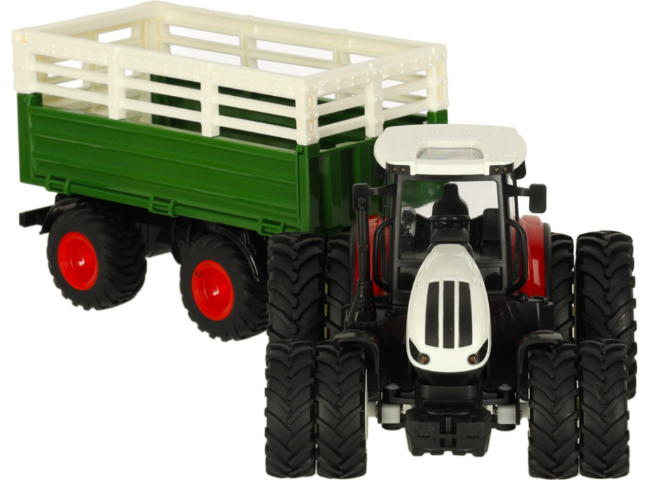 RC diaľkovo ovládaný poľnohospodársky traktor s prívesom 2.4G 3.7V 500mAh