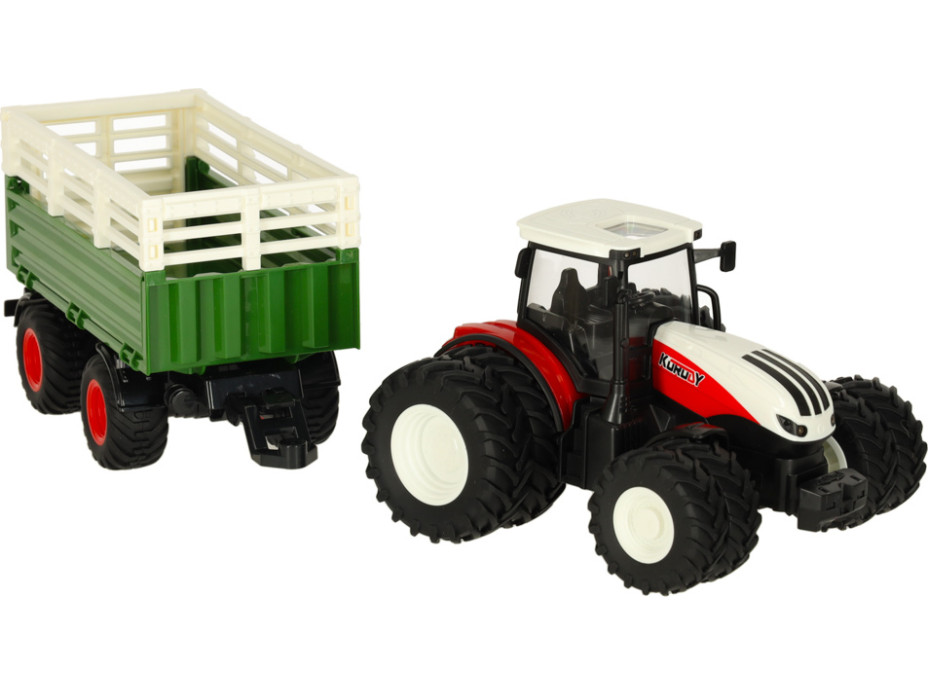 RC diaľkovo ovládaný poľnohospodársky traktor s prívesom 2.4G 3.7V 500mAh