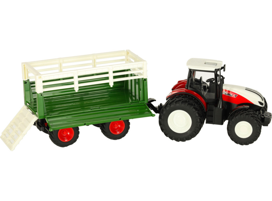 RC diaľkovo ovládaný poľnohospodársky traktor s prívesom 2.4G 3.7V 500mAh