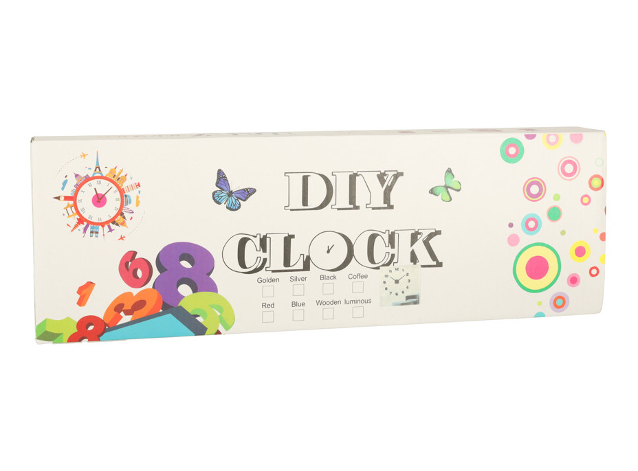 Nástenné hodiny veľké 80-120 cm - strieborné