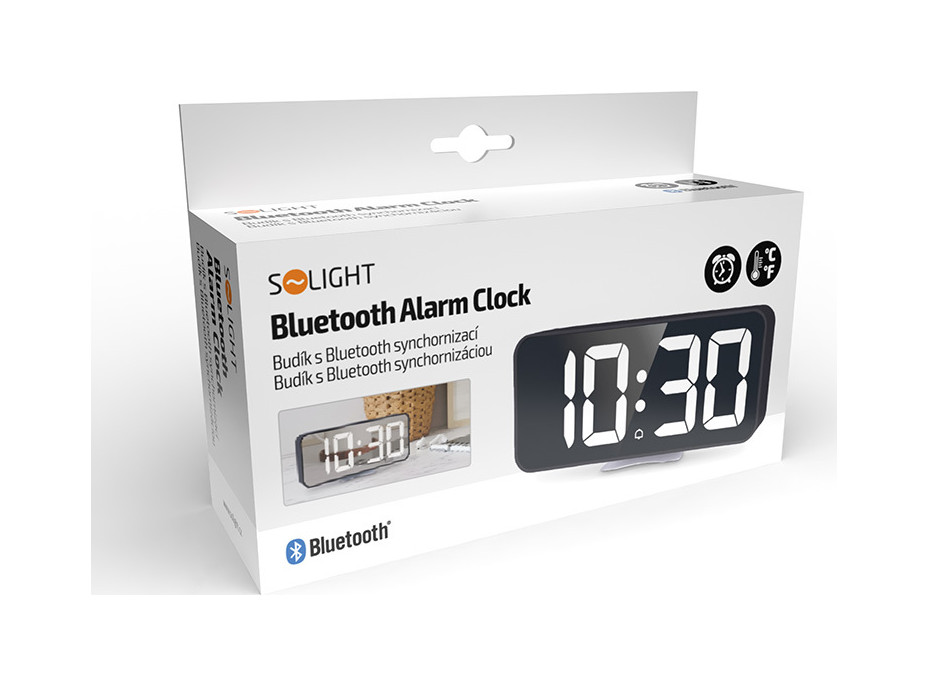 Solight budík s bluetooth synchronizáciou