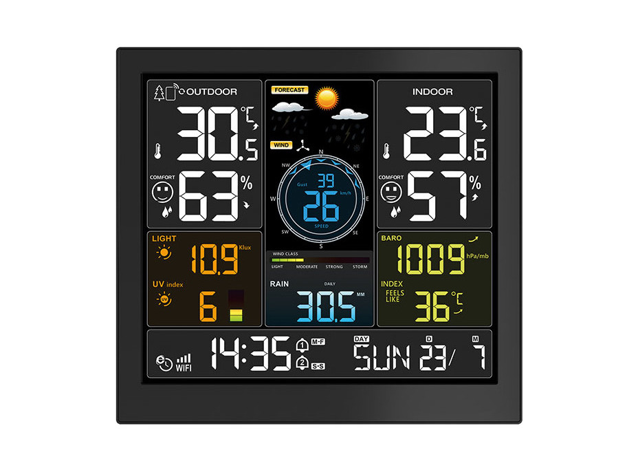Solight profesionálny smart WIFI meteostanice