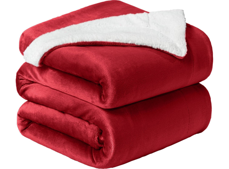 Deka MARLBOROUGH Sherpa 150x200 cm - červená