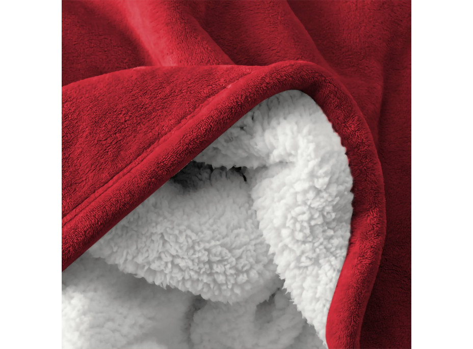 Deka MARLBOROUGH Sherpa 150x200 cm - červená