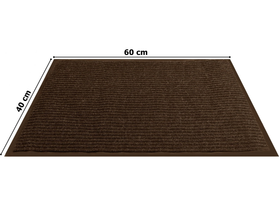 Sada rohoží 40x60 cm SEILA hnedá - 2 kusy
