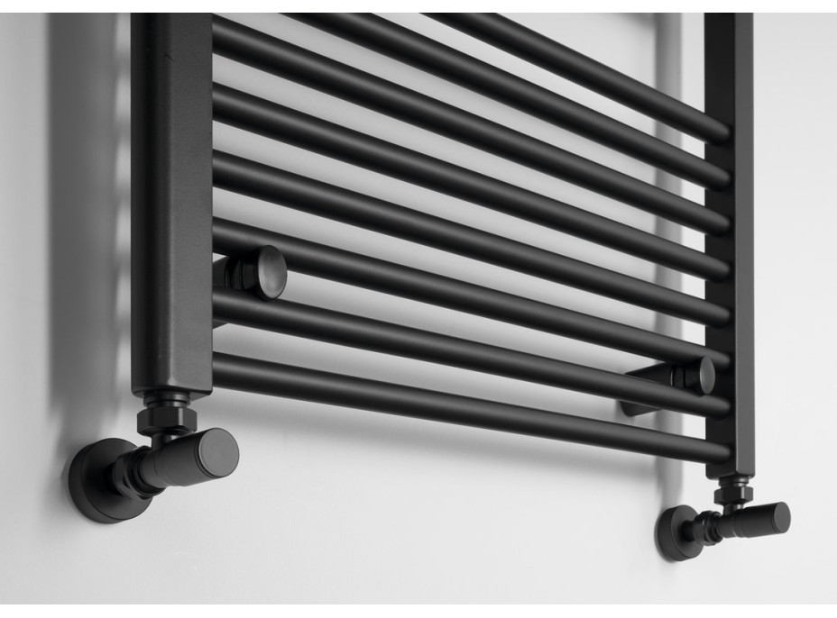 Aqualine DIRECT vykurovacie teleso s bočným pripojením 600x1680mm, čierna mat ILR66B