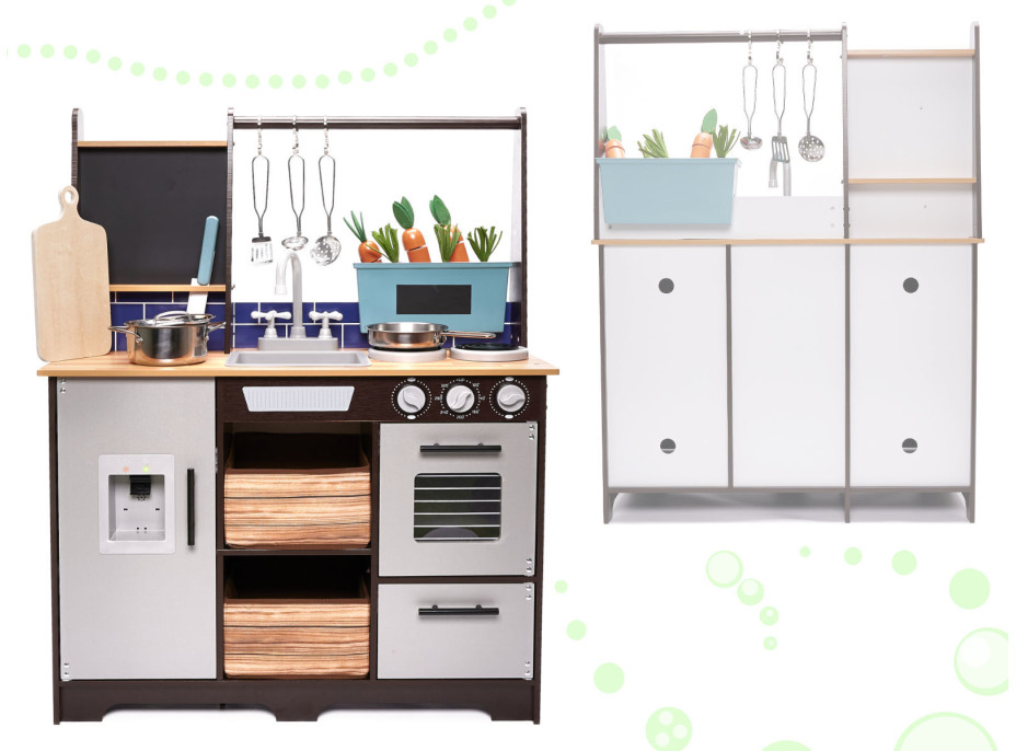 Detská drevená kuchynka LOFT XXL s príslušenstvom 96 cm