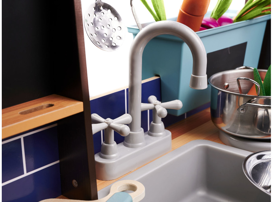 Detská drevená kuchynka LOFT XXL s príslušenstvom 96 cm