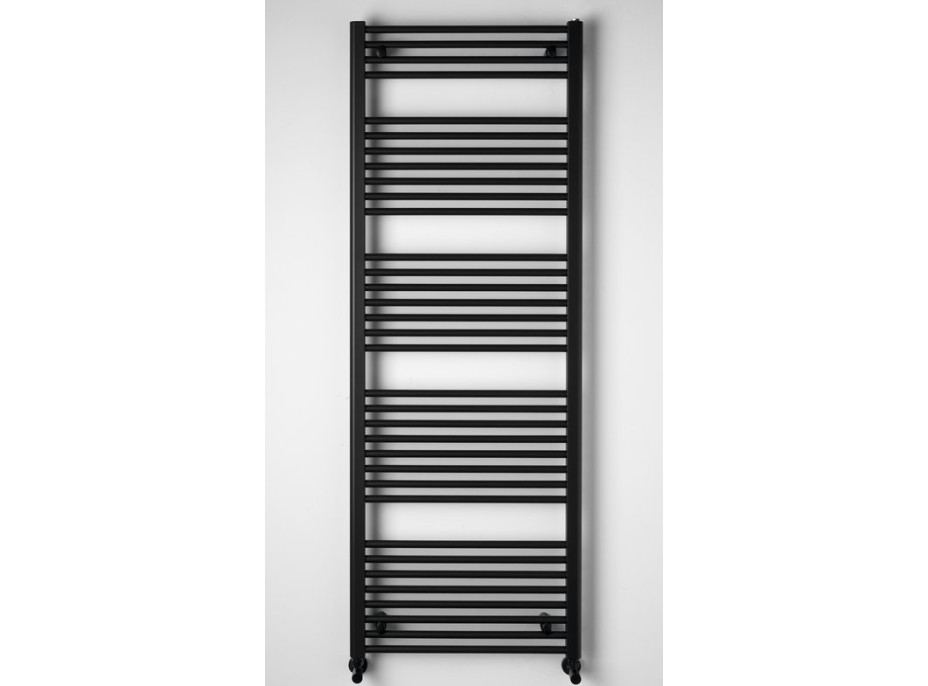 Aqualine DIRECT vykurovacie teleso s bočným pripojením 600x1680mm, čierna mat ILR66B