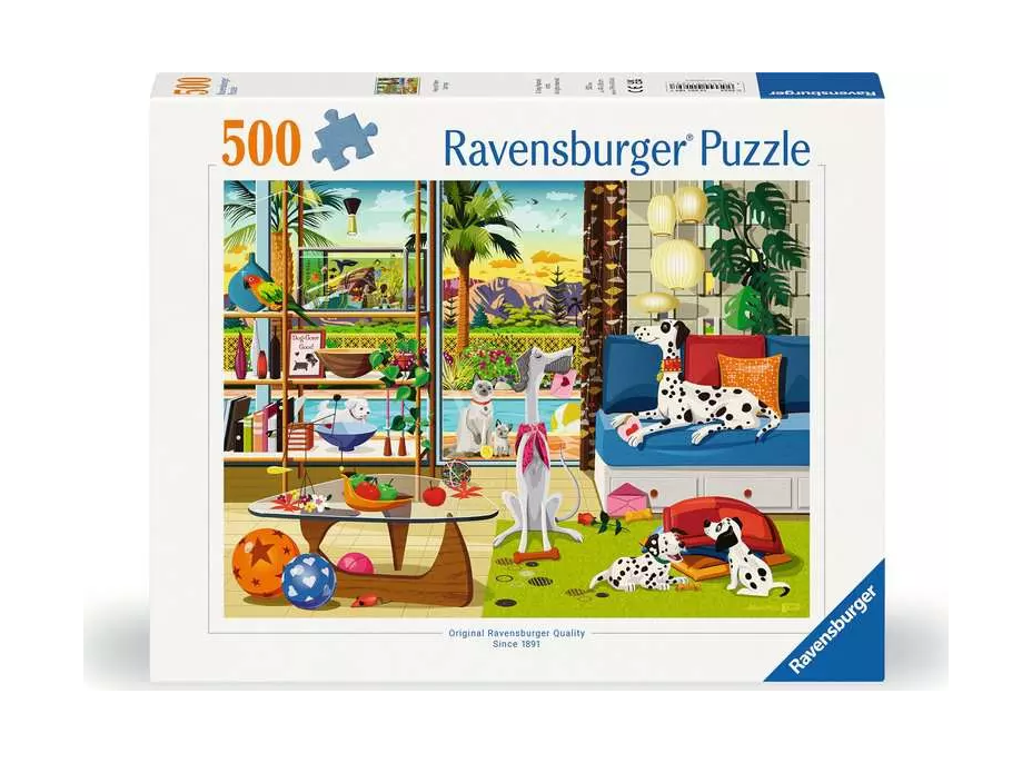 RAVENSBURGER Domáci miláčikovia z Palm Springs 500 dielikov