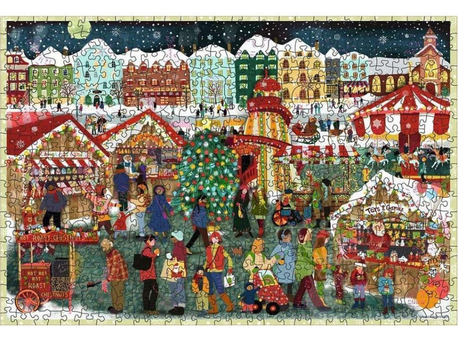 RAVENSBURGER Drevené puzzle Kúzlo Vianoc 500 dielikov