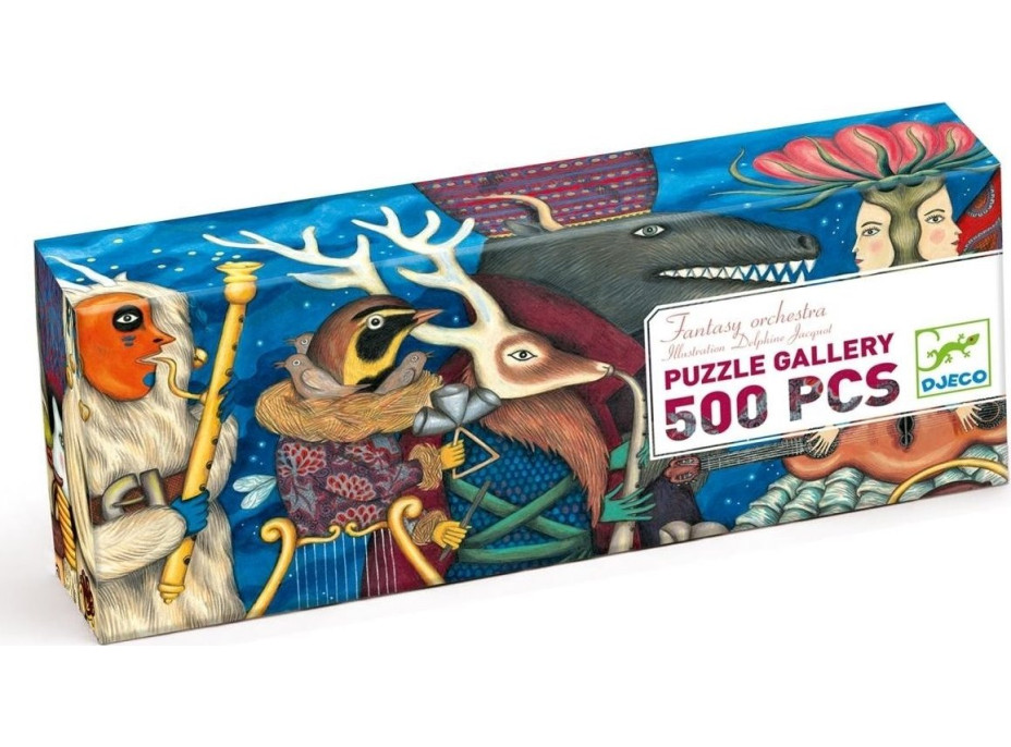 DJECO Panoramatické puzzle Orchester 500 dielikov
