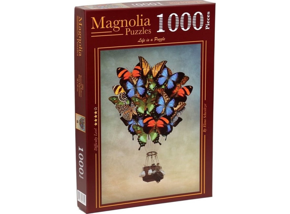 MAGNOLIA Puzzle Balón z motýľov 1000 dielikov