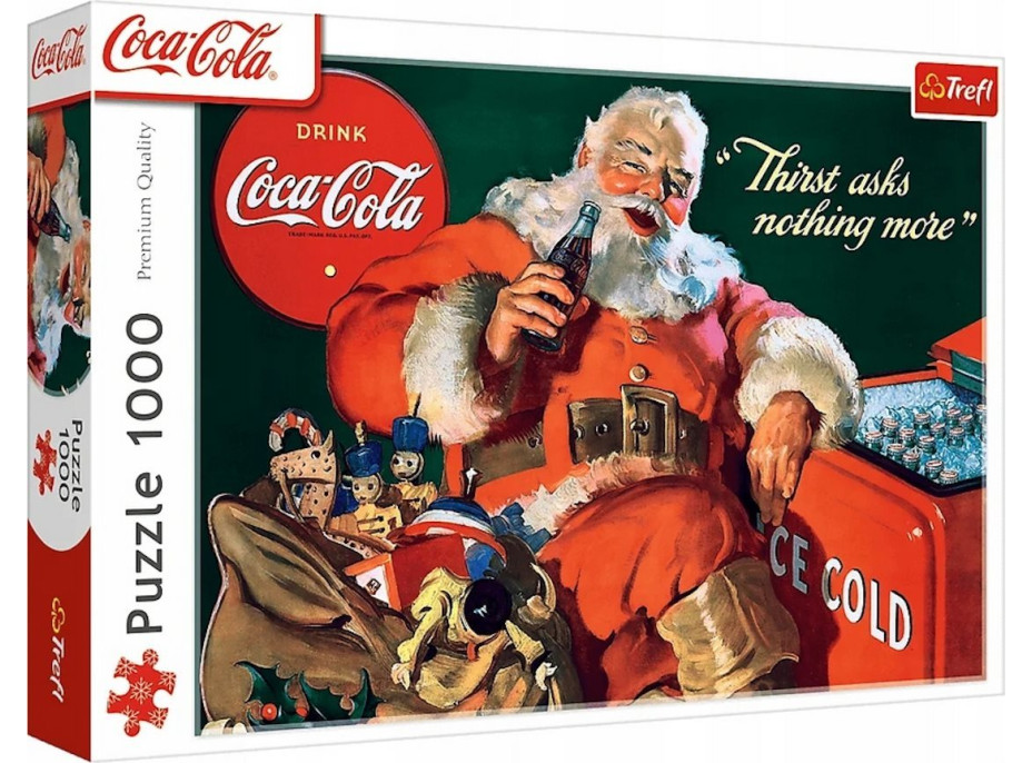 TREFL Puzzle Coca-Cola: Santa pri krbe 1000 dielikov