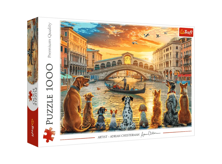 TREFL Puzzle Psy v Benátkach 1000 dielikov