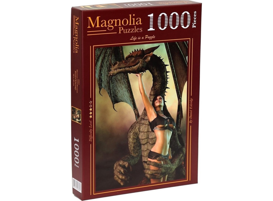 MAGNOLIA Puzzle Dievča s drakom 1000 dielikov
