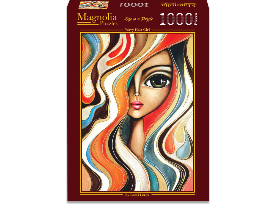 MAGNOLIA Puzzle Dievča s vlnitými vlasmi 1000 dielikov