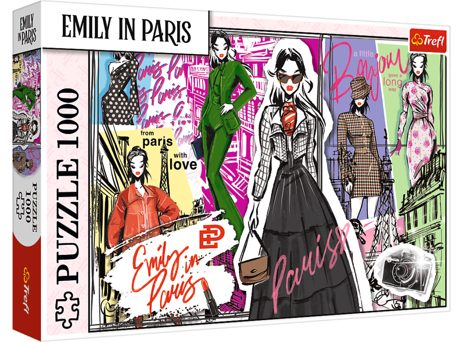 TREFL Puzzle Emily in Paris: Módna inšpirácia 1000 dielikov