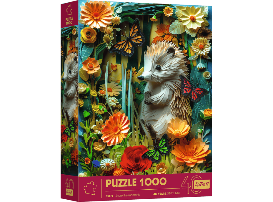 TREFL Puzzle Paper Art: Ježko 1000 dielikov