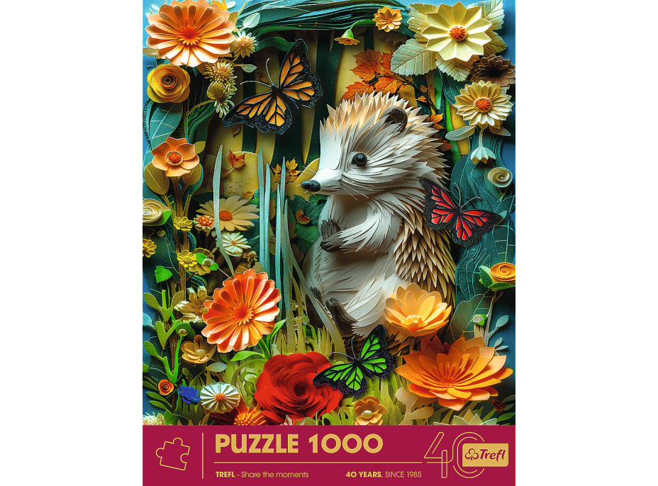 TREFL Puzzle Paper Art: Ježko 1000 dielikov