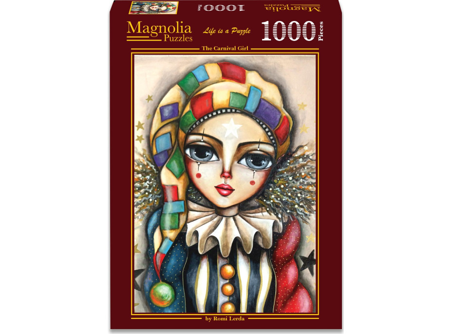 MAGNOLIA Puzzle Karnevalové dievča 1000 dielikov