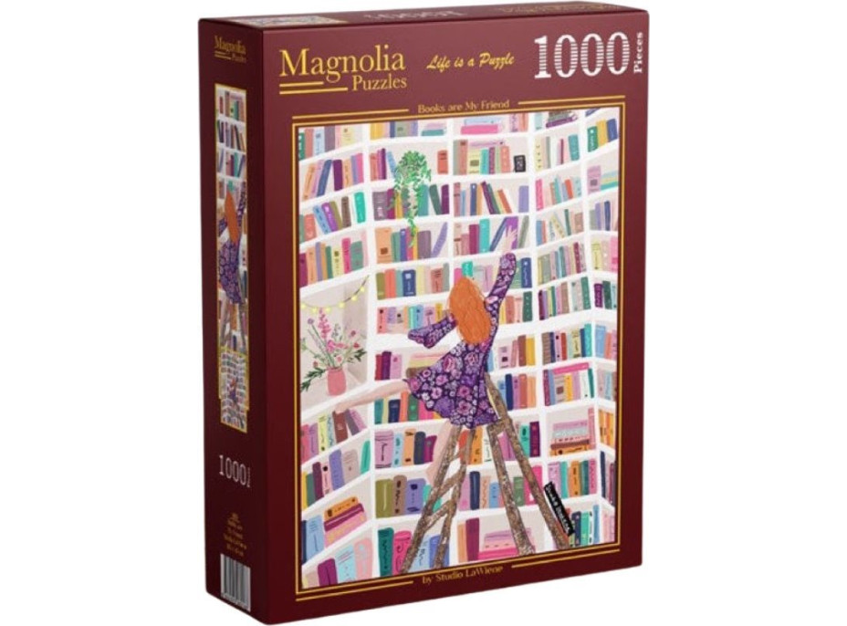 MAGNOLIA Puzzle Knihy sú moji priatelia 1000 dielikov