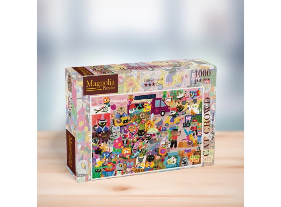 MAGNOLIA Puzzle Mačacie dav 1000 dielikov
