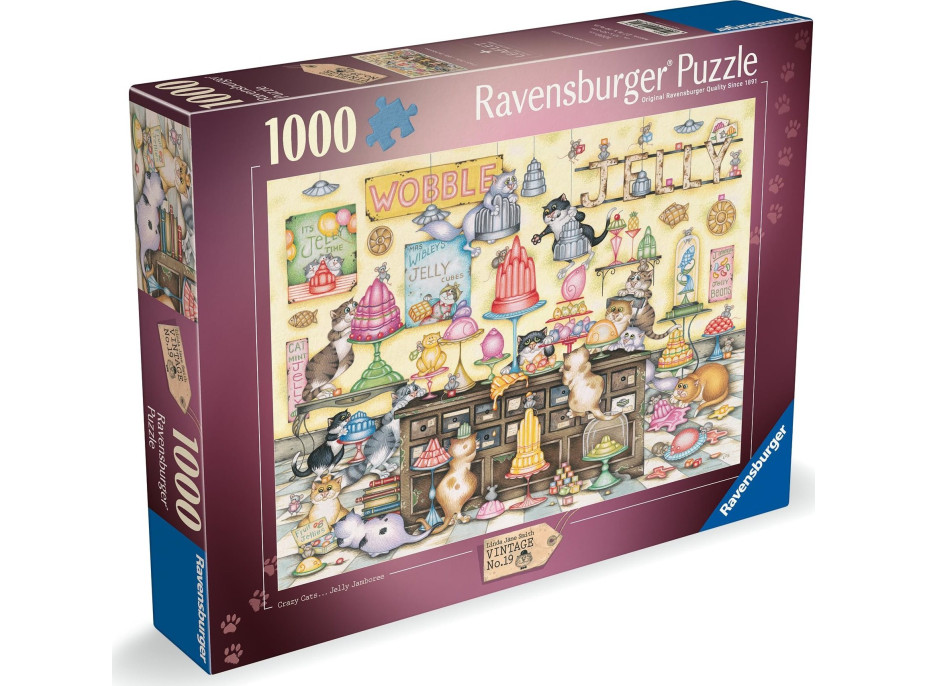 RAVENSBURGER Puzzle Mačacie obchodík 1000 dielikov