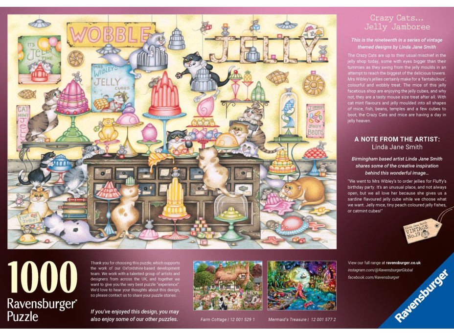 RAVENSBURGER Puzzle Mačacie obchodík 1000 dielikov