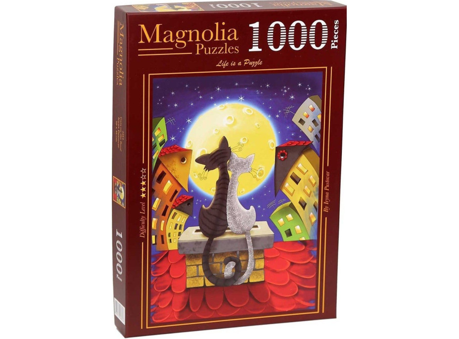 MAGNOLIA Puzzle Mačky na streche 1000 dielikov
