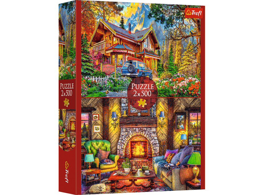 TREFL Puzzle Výlet do hôr 2x500 dielikov