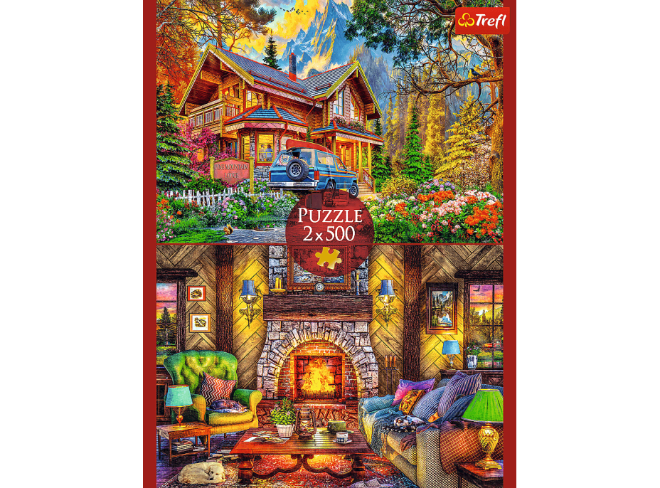 TREFL Puzzle Výlet do hôr 2x500 dielikov