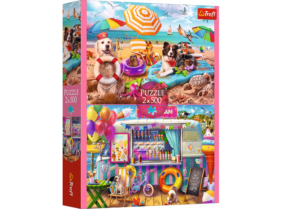 TREFL Puzzle Letný čas 2x500 dielikov