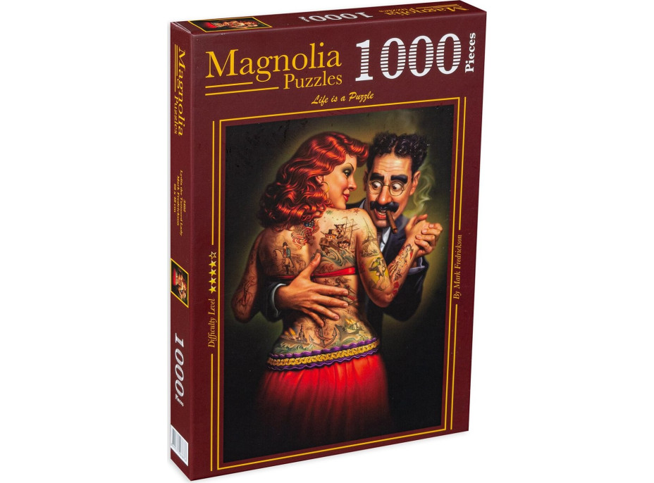 MAGNOLIA Puzzle Lydia, potetovaná dáma 1000 dielikov