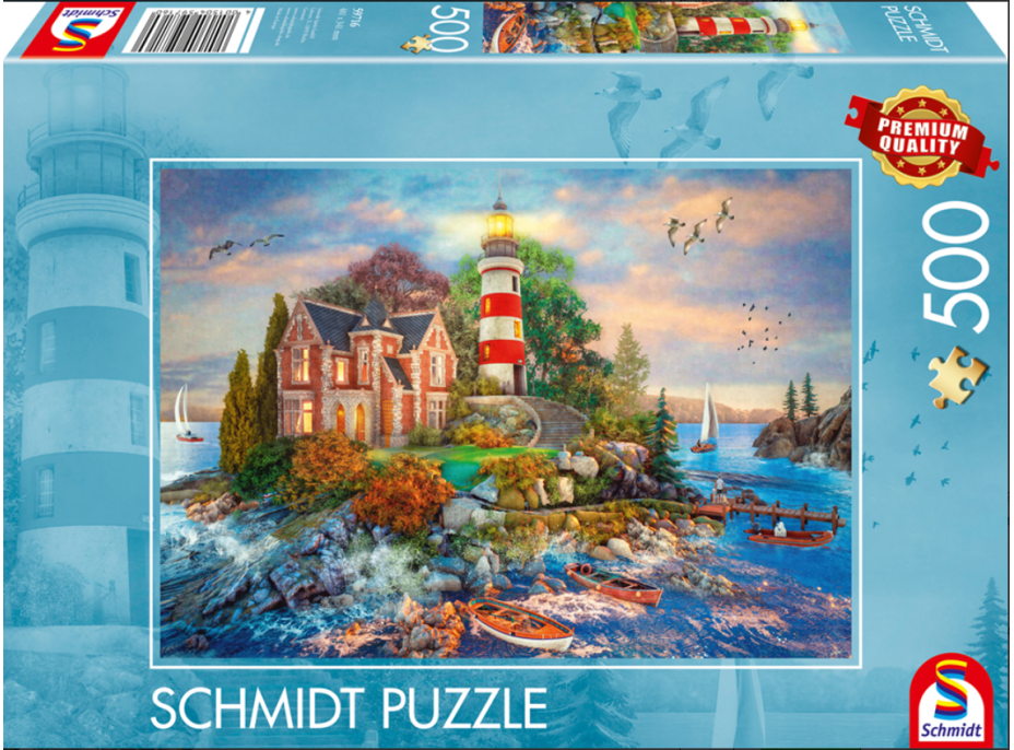 SCHMIDT Puzzle Maják na skale 500 dielikov