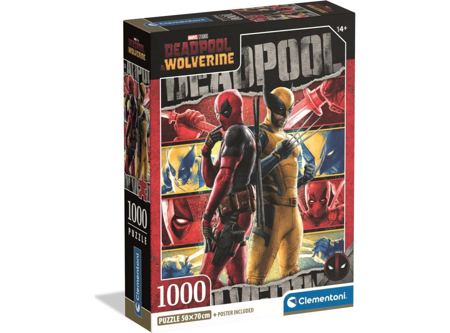 CLEMENTONI Puzzle Marvel: Deadpool & Wolverine 1000 dielikov