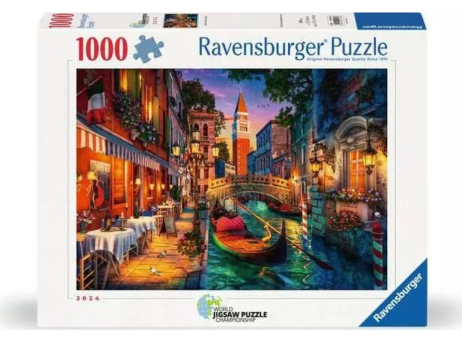 RAVENSBURGER Puzzle Nočné Benátky 1000 dielikov