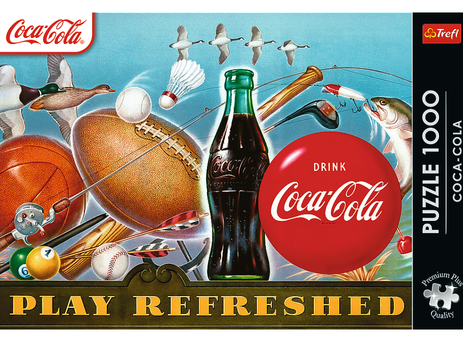 TREFL Puzzle Premium Plus Coca-Cola: Hraj osviežený 1000 dielikov