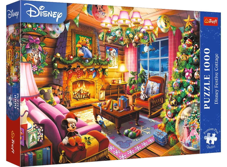 TREFL Puzzle Premium Plus Disney: Vianočná chalúpka 1000 dielikov